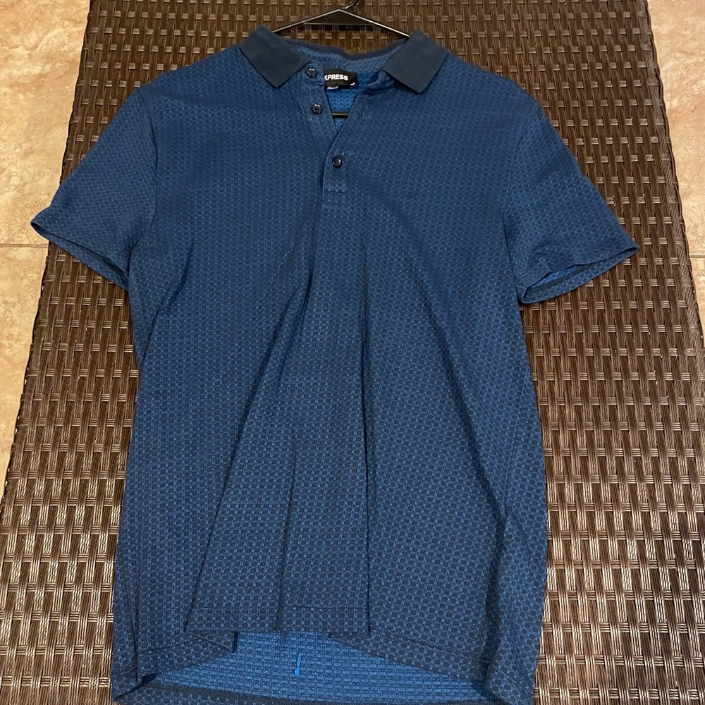 Express Blue Polo Shirt